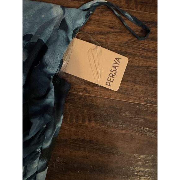 Persaya Floral Sleeveless Dress Blue Maxi Size XL - Picture 4 of 11